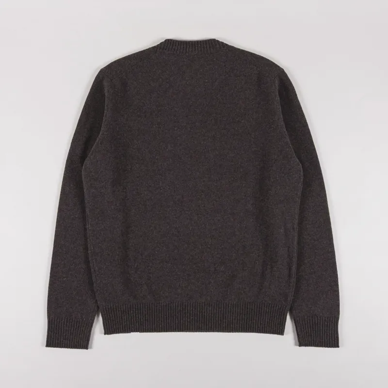Norse Projects Standard Merino Lambswool Sweater Heathland Brown-1