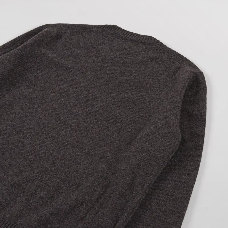 Norse Projects Standard Merino Lambswool Sweater Heathland Brown-3