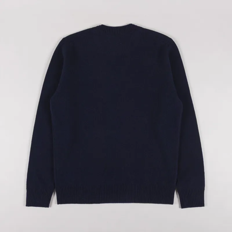 Norse Projects Standard Merino Lambswool Sweater Dark Navy-1