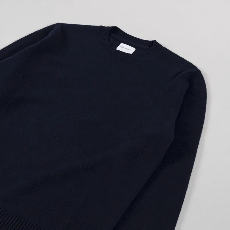 Norse Projects Standard Merino Lambswool Sweater Dark Navy-2