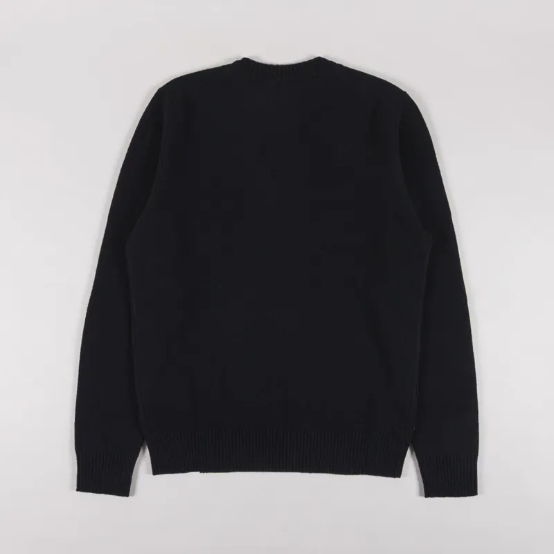 Norse Projects Standard Merino Lambswool Sweater Black-1