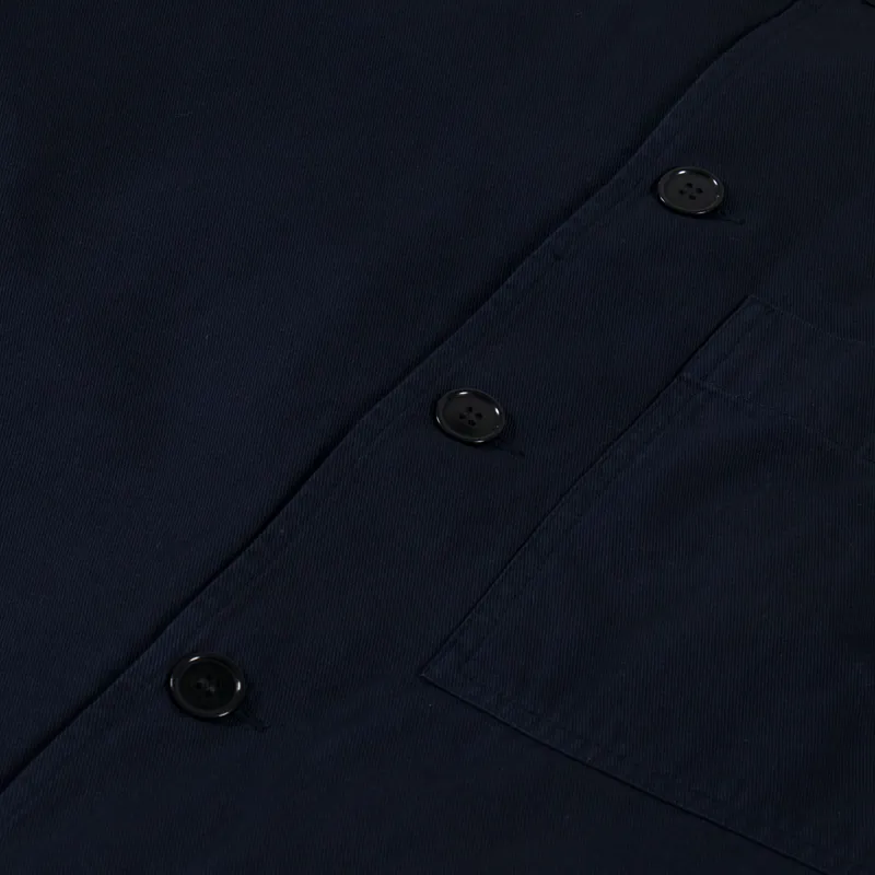 Norse Projects Standard Twill Overshirt Dark Navy-6