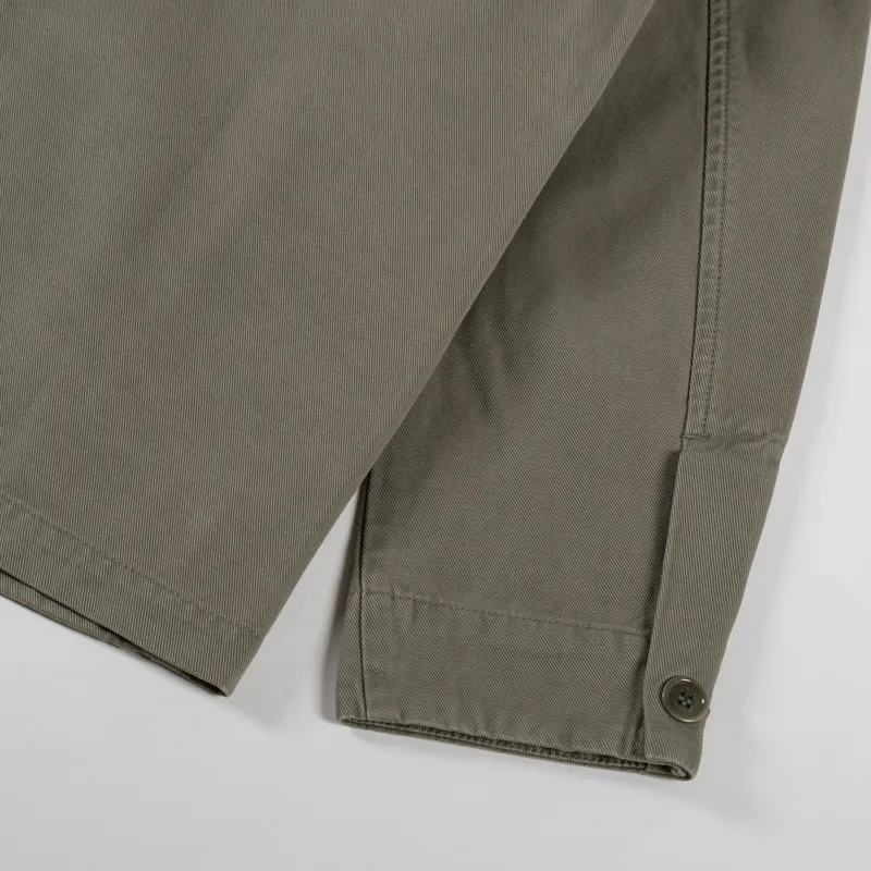 Norse Projects Standard Twill Overshirt Sediment Green-9