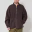 Norse Projects Bjerget Sherpa Wool Fleece Jacket Delicioso Brown