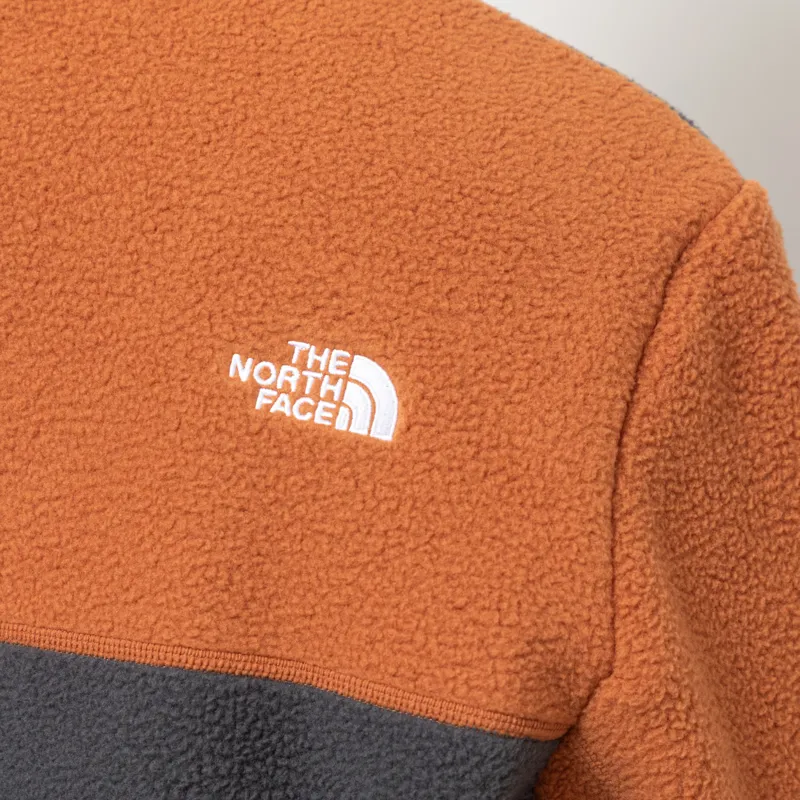The North Face Yumiori 1/4 Zip Fleece Jacket Asphalt Grey Burnt Umber Summit Gold-7
