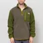 The North Face Yumiori 1/4 Zip Fleece Jacket New Taupe Green Woodland Green Deep Dijon