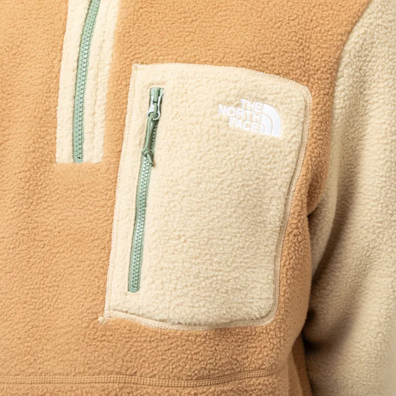 The North Face Yumiori 1/4 Zip Fleece Jacket Utility Brown Khaki-6