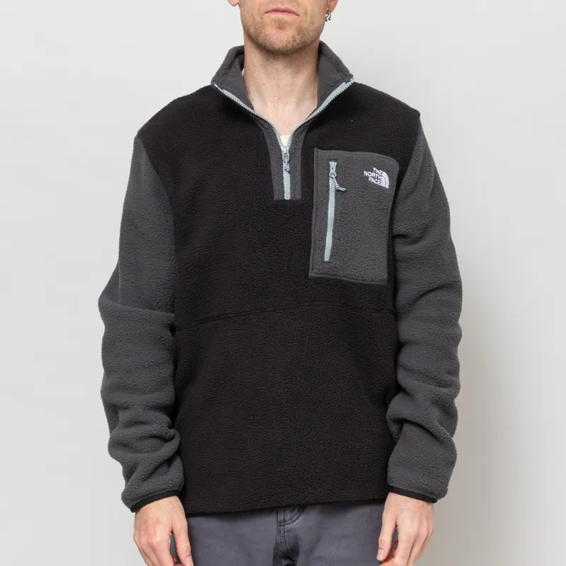 The North Face Yumiori 1/4 Zip Fleece Jacket TNF Black Asphalt Grey Monument Grey