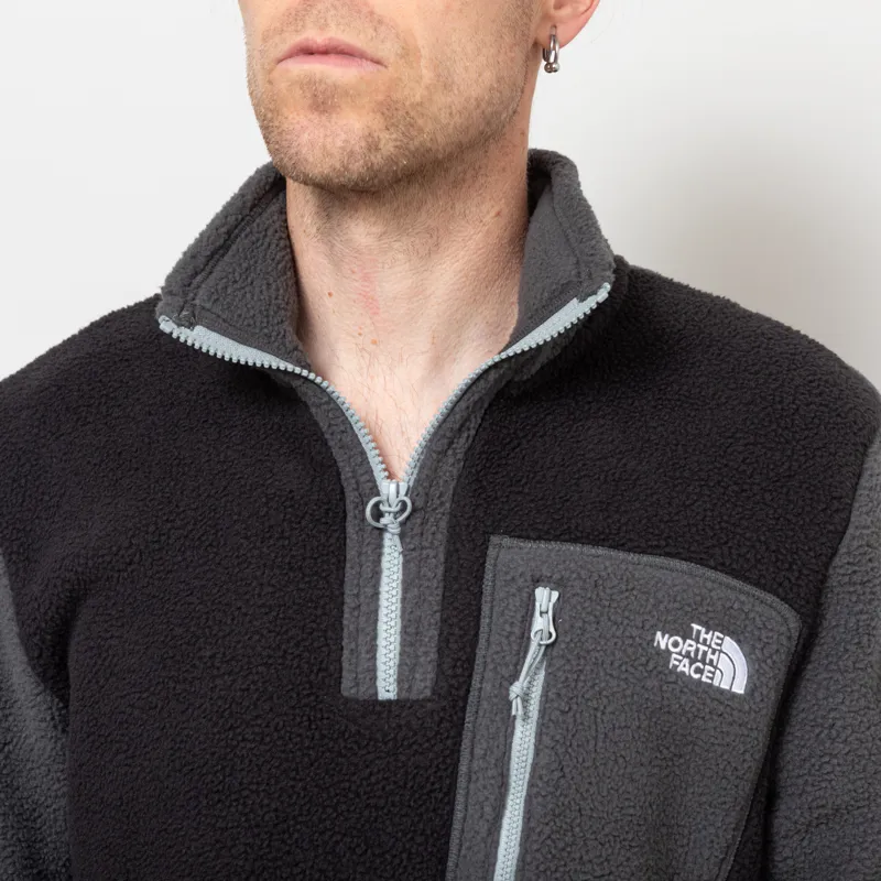 The North Face Yumiori 1/4 Zip Fleece Jacket TNF Black Asphalt Grey Monument Grey-5