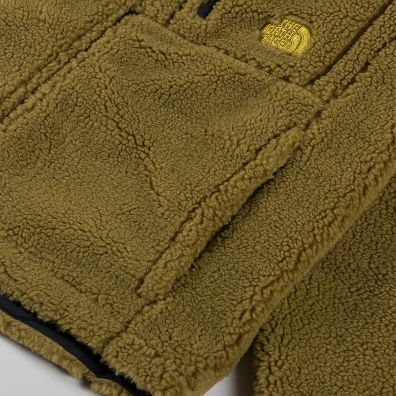 The North Face Extreme Pile Full Zip Jacket Moss Green Black-6