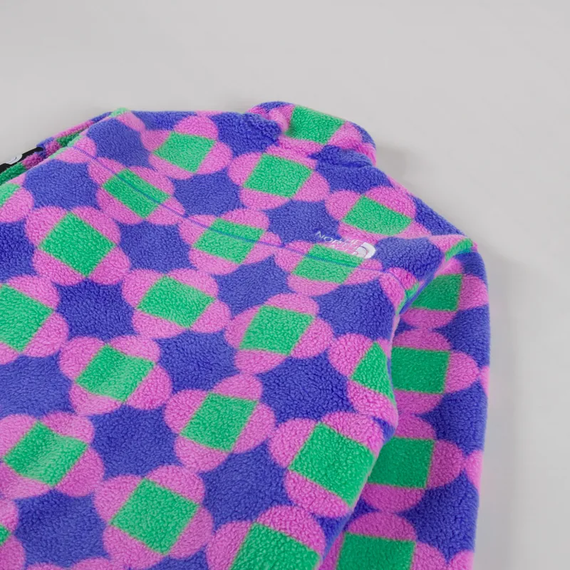 The North Face x Yinka IIori Reversible Fleece Jacket Solar Blue Lets Blossom Together Print-6