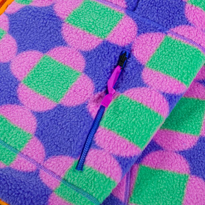 The North Face x Yinka IIori Reversible Fleece Jacket Solar Blue Lets Blossom Together Print-12