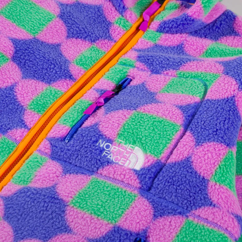 The North Face x Yinka IIori Reversible Fleece Jacket Solar Blue Lets Blossom Together Print-10