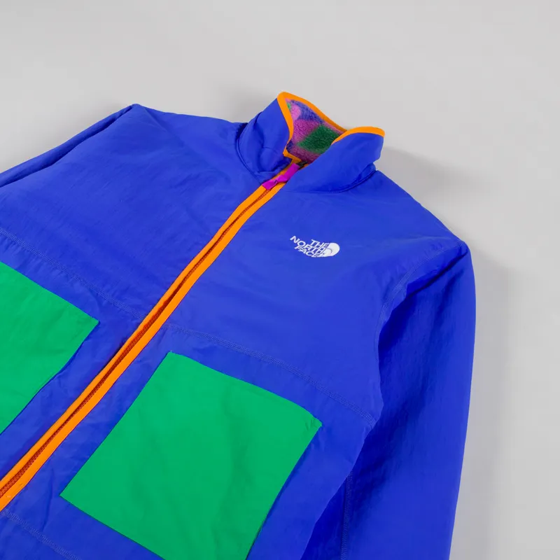 The North Face x Yinka IIori Reversible Fleece Jacket Solar Blue Lets Blossom Together Print-5