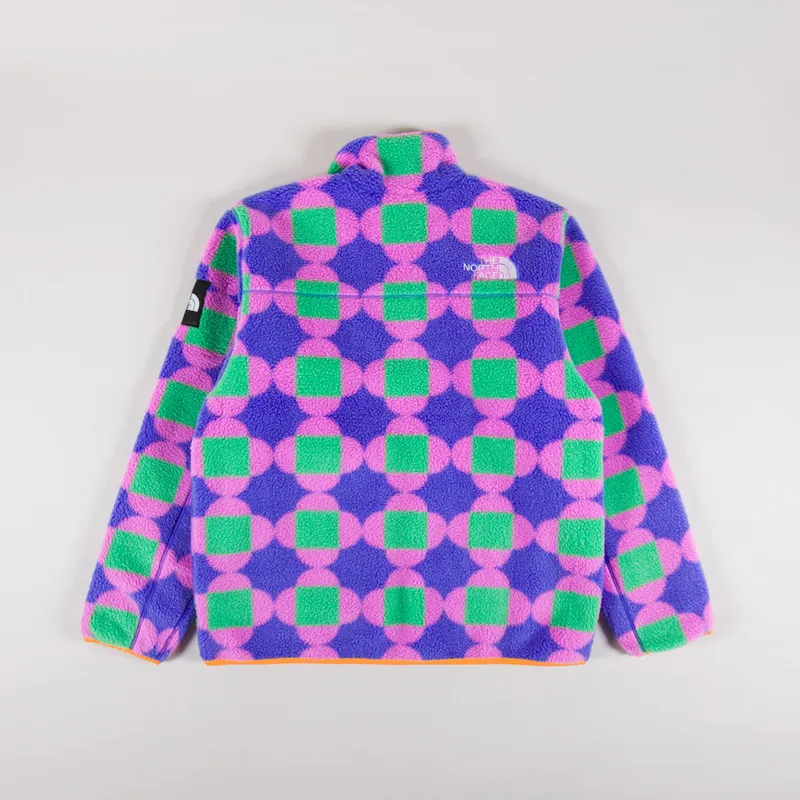 The North Face x Yinka IIori Reversible Fleece Jacket Solar Blue Lets Blossom Together Print-2