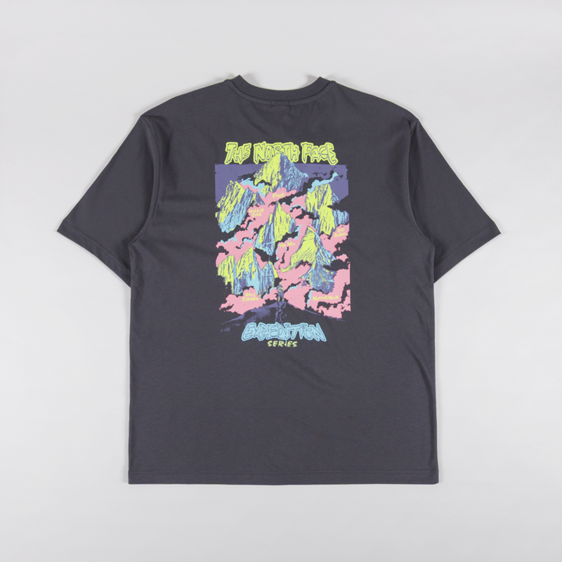 The North Face Expedition Celebration Oversized T Shirt Anthracite Grey