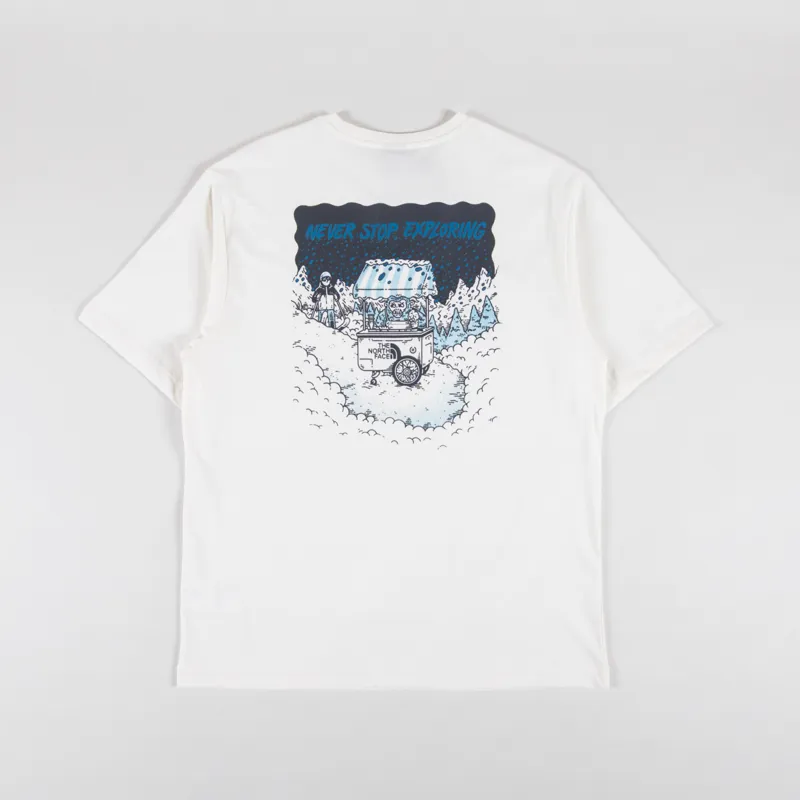 The North Face Powder Days Relaxed T Shirt White Dune