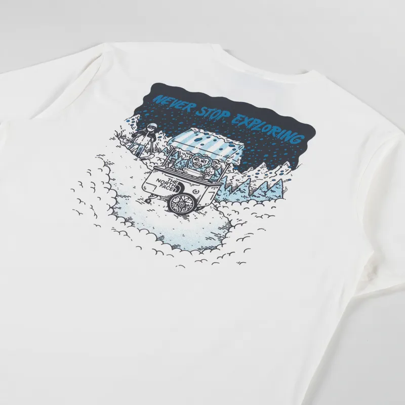 The North Face Powder Days Relaxed T Shirt White Dune-2