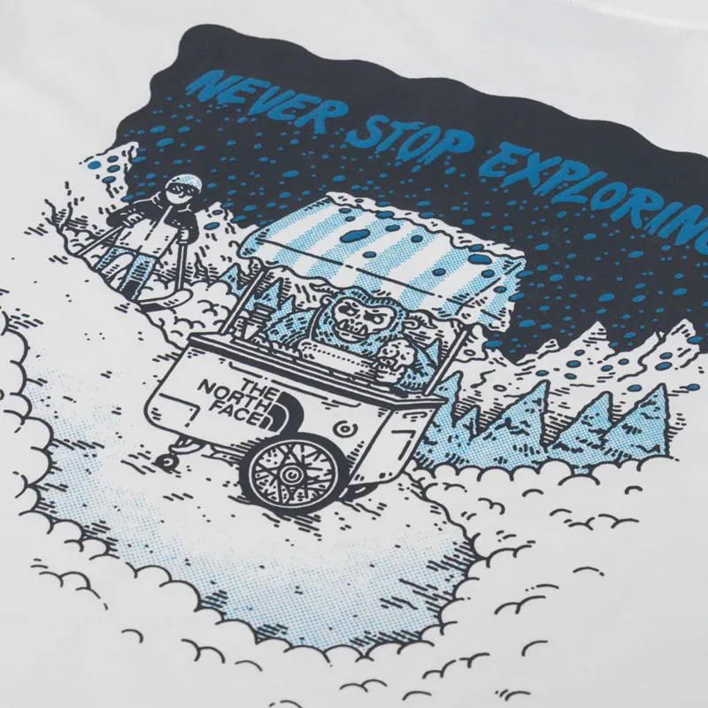 The North Face Powder Days Relaxed T Shirt White Dune-4