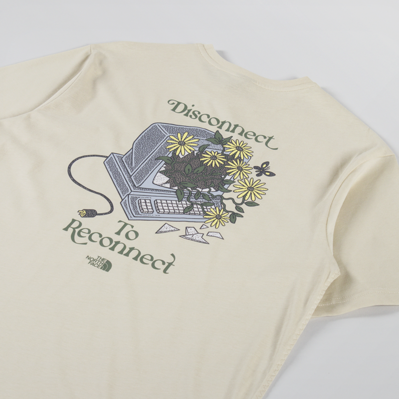 The North Face Connect Relaxed Graphic T Shirt Gravel-2