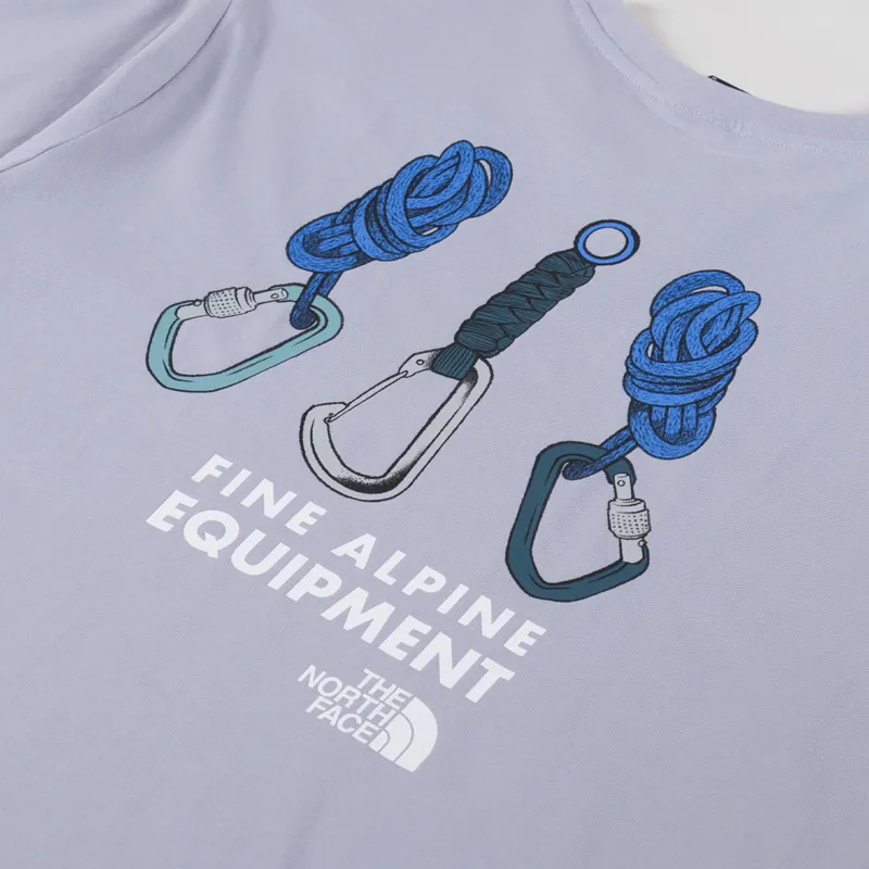 The North Face Explore Gear Relaxed T Shirt Blue Flax-4