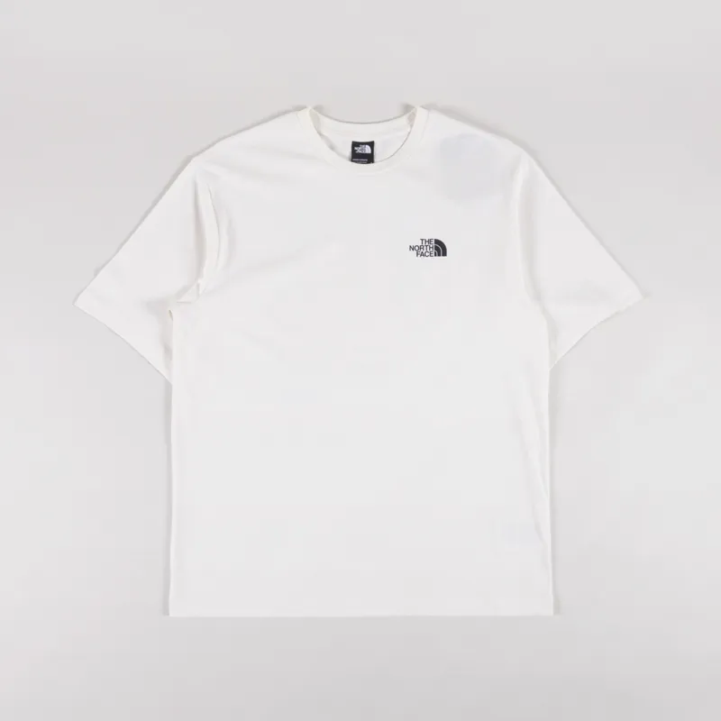 The North Face Mens Explore Gear Logo Relaxed T Shirt White Dune