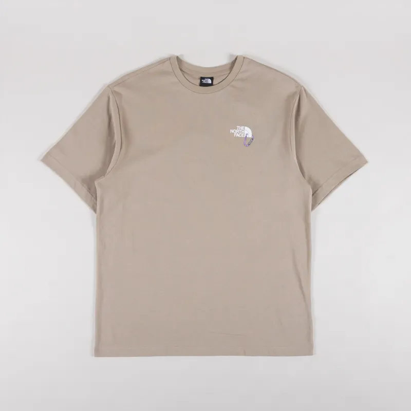 The North Face Explore Carabiner Relaxed T Shirt Mushroom Grey-1