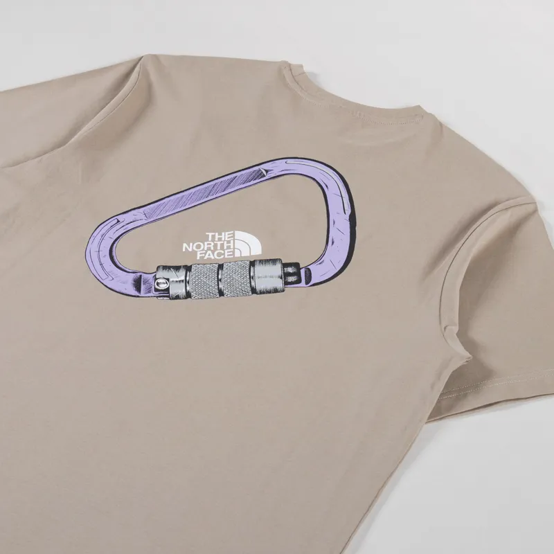 The North Face Explore Carabiner Relaxed T Shirt Mushroom Grey