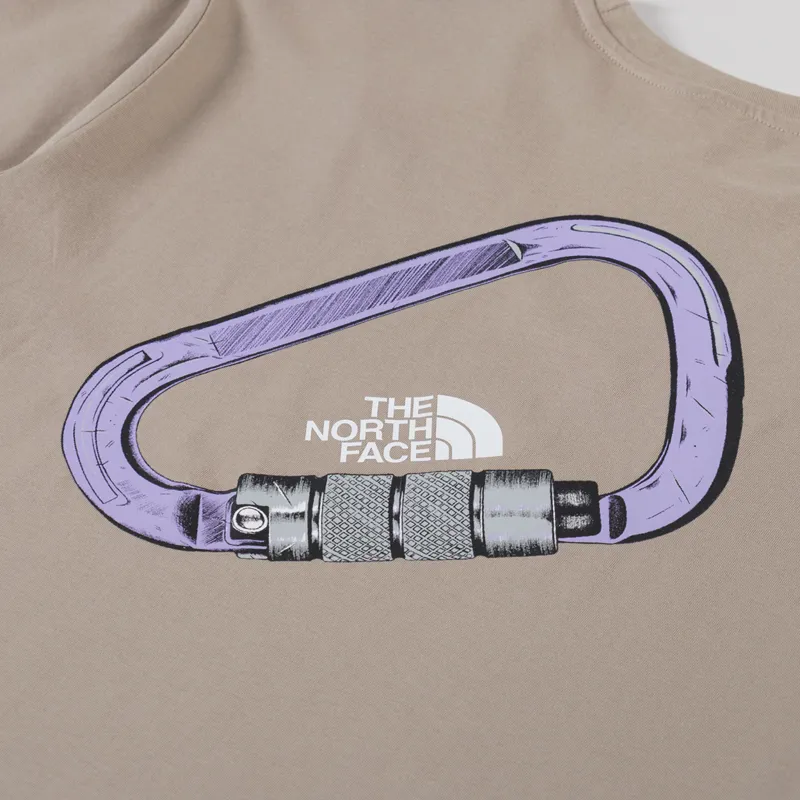 The North Face Explore Carabiner Relaxed T Shirt Mushroom Grey-4