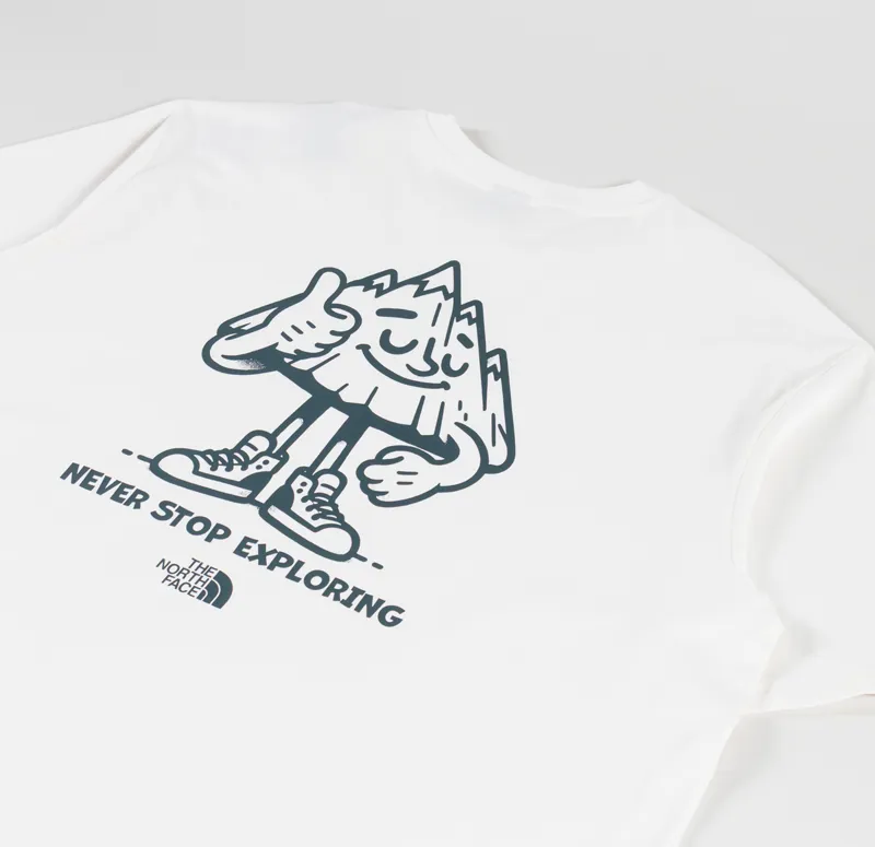 The North Face Mountain Fun Oversized T Shirt White Dune-2