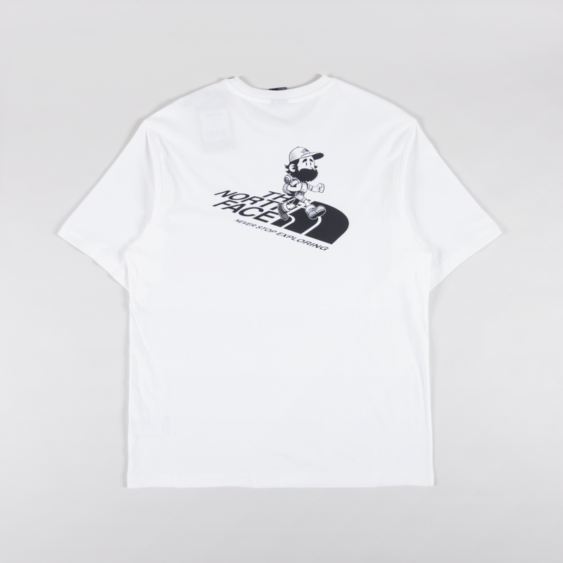 The North Face Run Graphic Relaxed T Shirt White