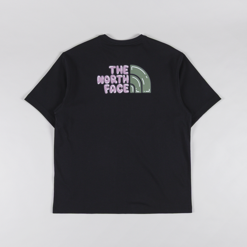 The North Face Bubble Logo Relaxed T Shirt TNF Black