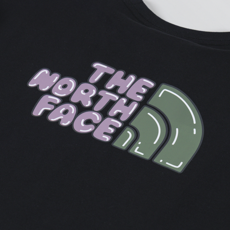 The North Face Bubble Logo Relaxed T Shirt TNF Black-4