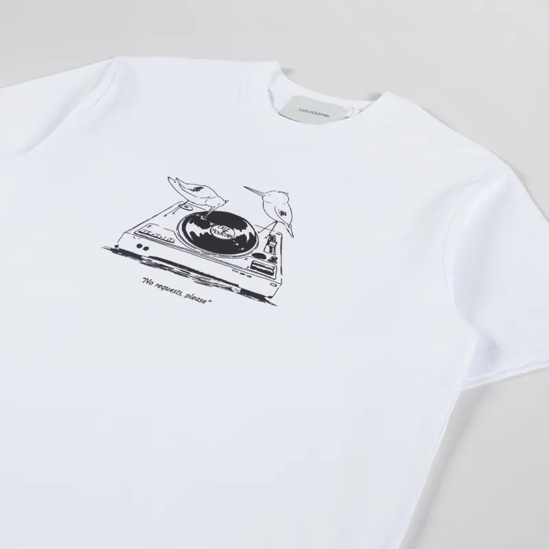 Cafe Mountain No Requests T Shirt White-1