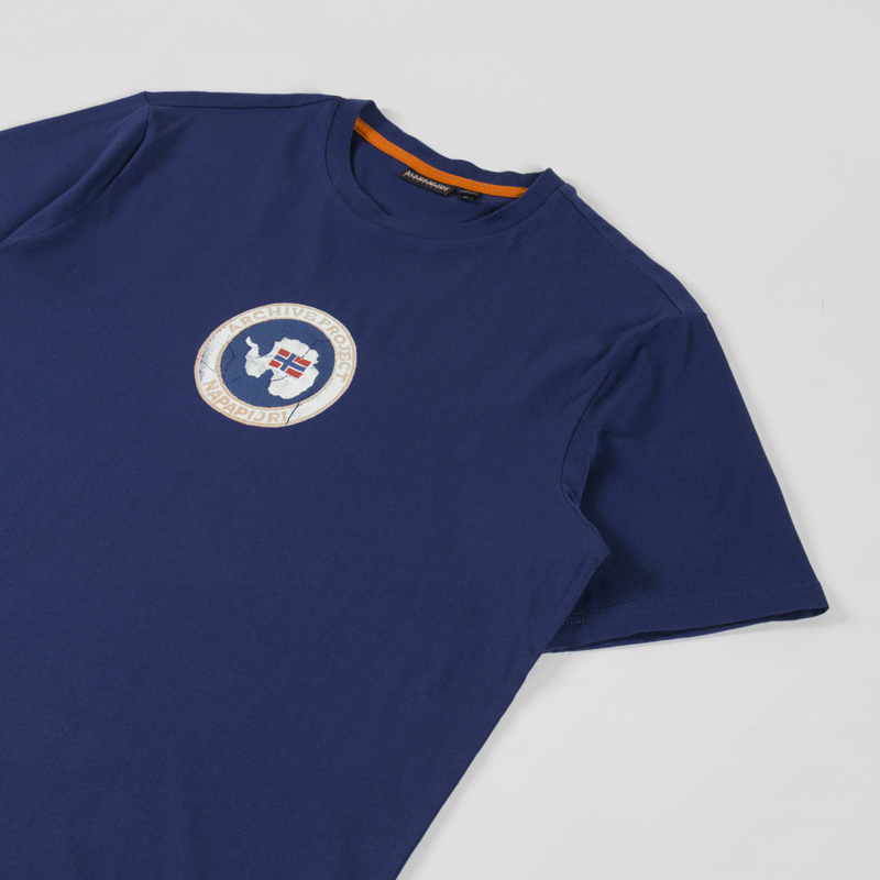 Napapijri Phos T Shirt Blue Academy-1