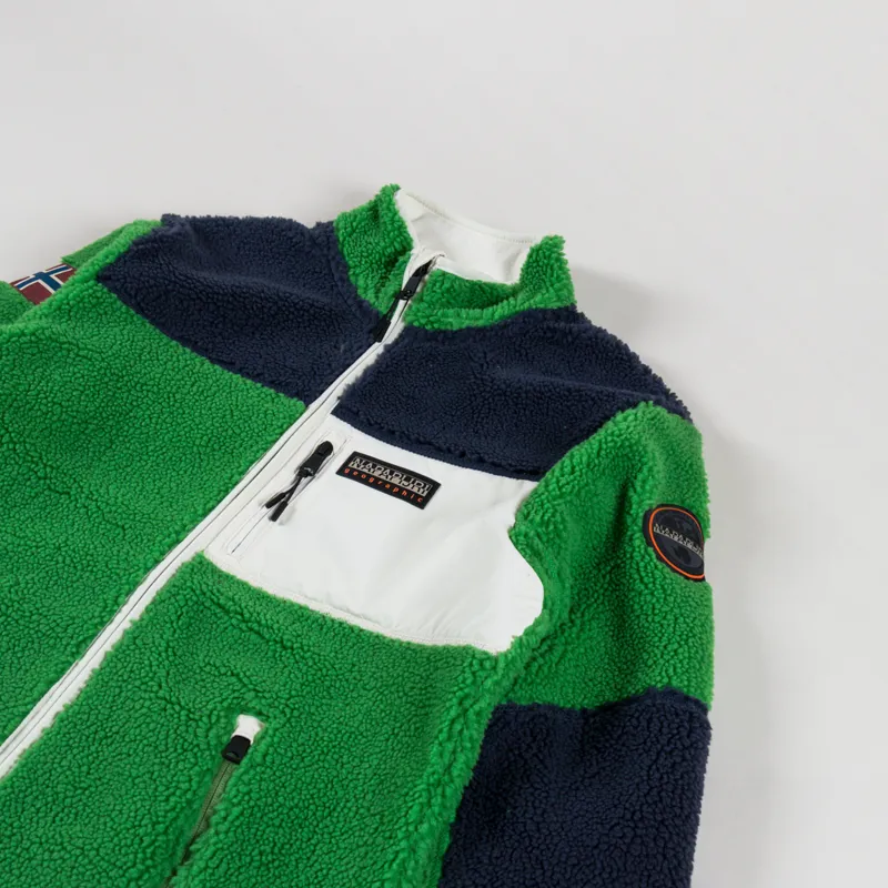 Napapijri Yupik Full Zip Fleece Green Kelly-2