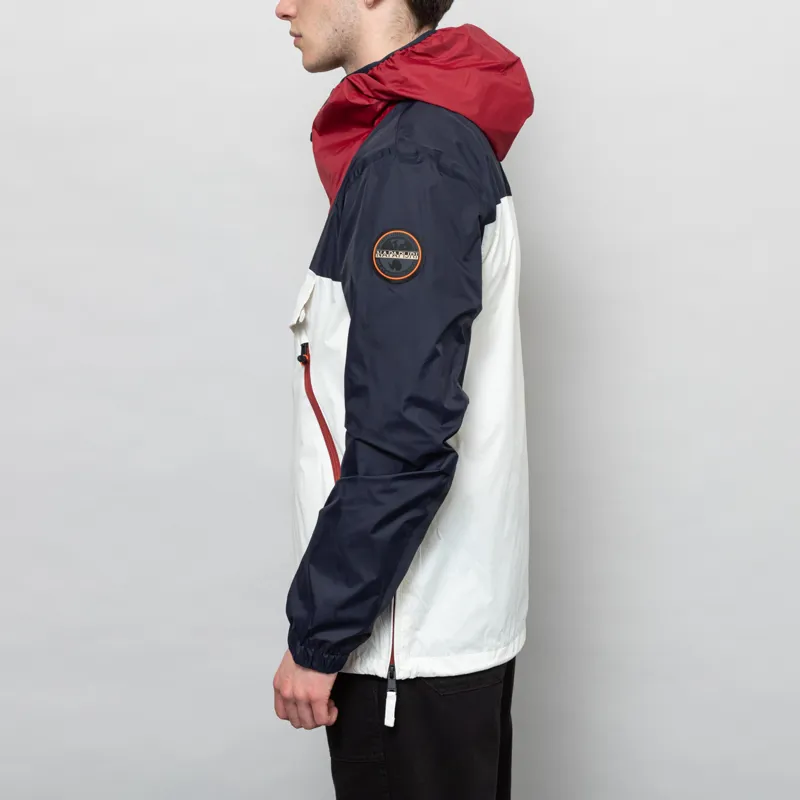 Napapijri Rainforest Ripstop Anorak Jacket Navy Multicolour-2