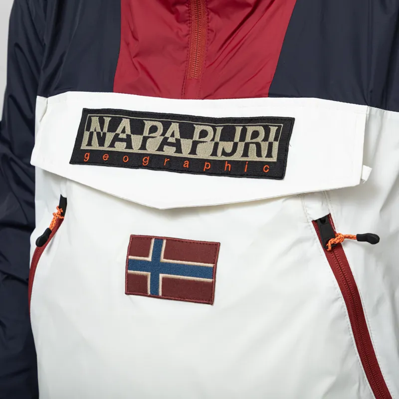 Napapijri Rainforest Ripstop Anorak Jacket Navy Multicolour-10