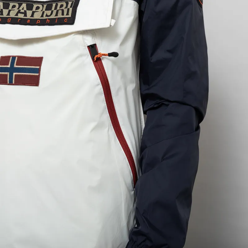 Napapijri Rainforest Ripstop Anorak Jacket Navy Multicolour-8