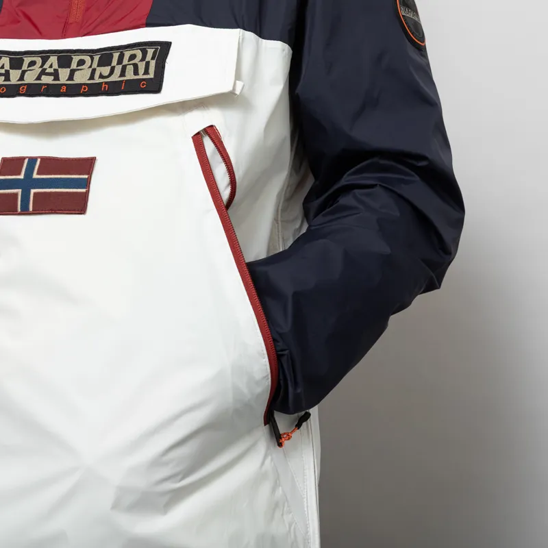 Napapijri Rainforest Ripstop Anorak Jacket Navy Multicolour-7