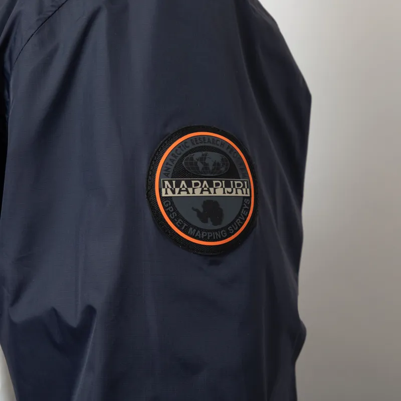 Napapijri Rainforest Ripstop Anorak Jacket Navy Multicolour-12