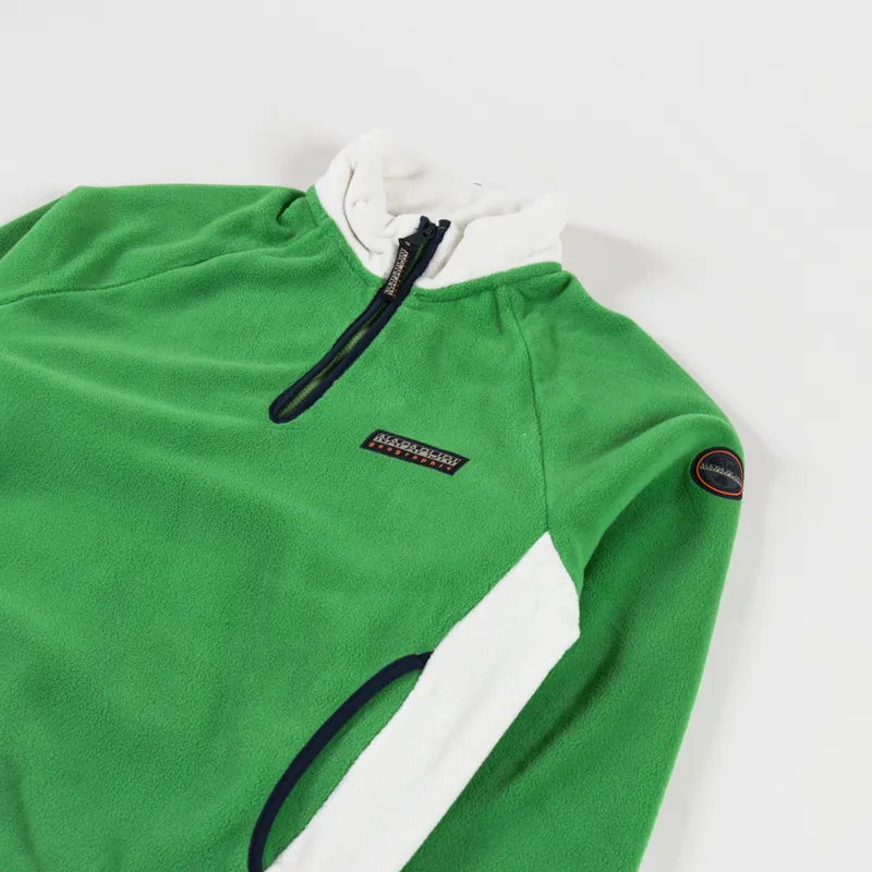 Napapijri Dolent Half Zip Fleece Green Kelly-2