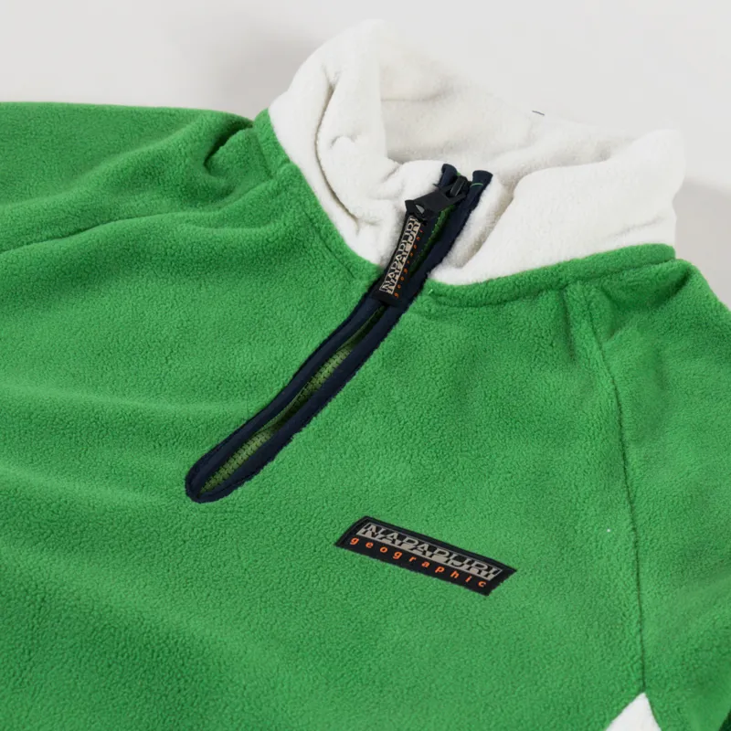 Napapijri Dolent Half Zip Fleece Green Kelly-4