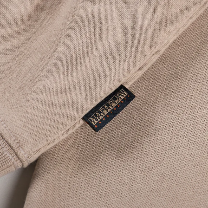 Napapijri Badge Hoodie Beige Rocky-5