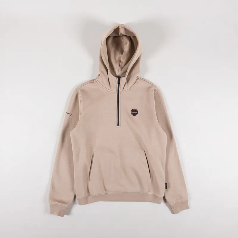 Napapijri Badge Hoodie Beige Rocky