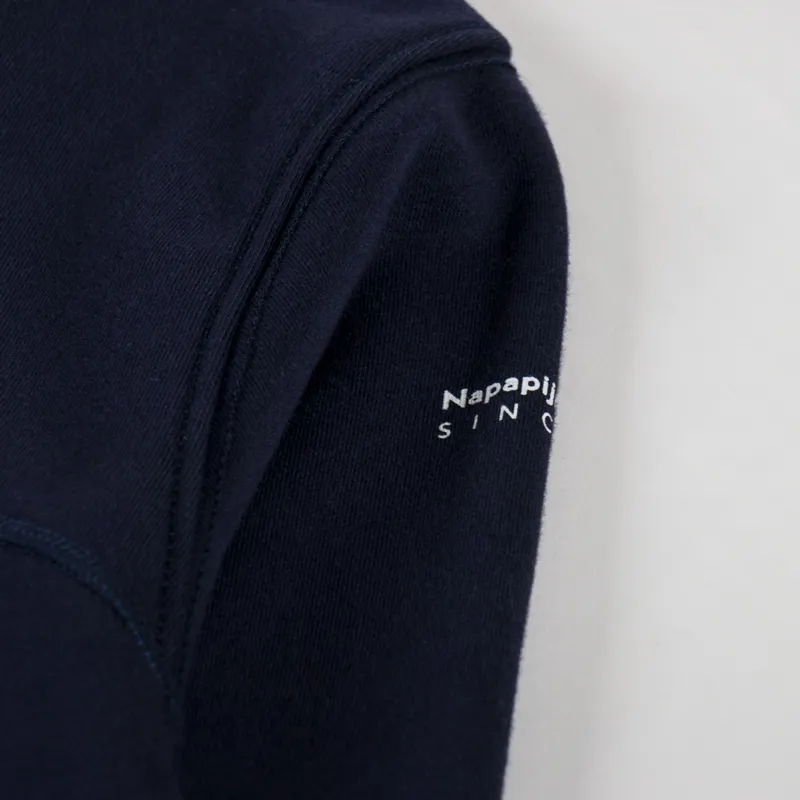 Napapijri Badge Sweatshirt Blue Marine-6