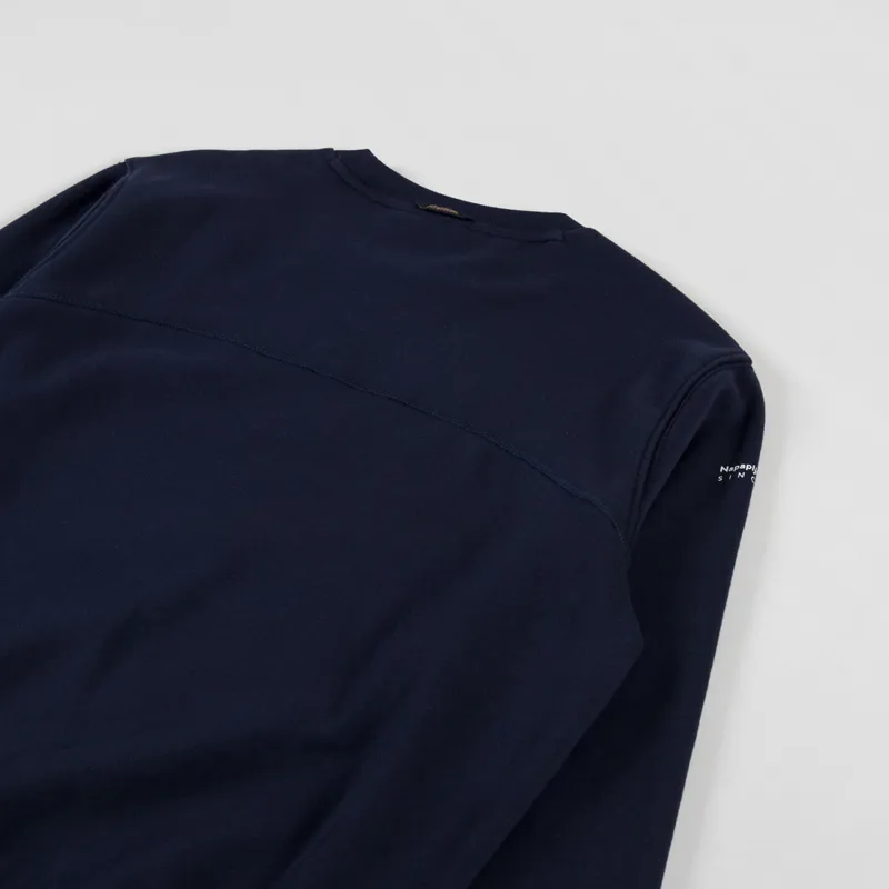 Napapijri Badge Sweatshirt Blue Marine-3