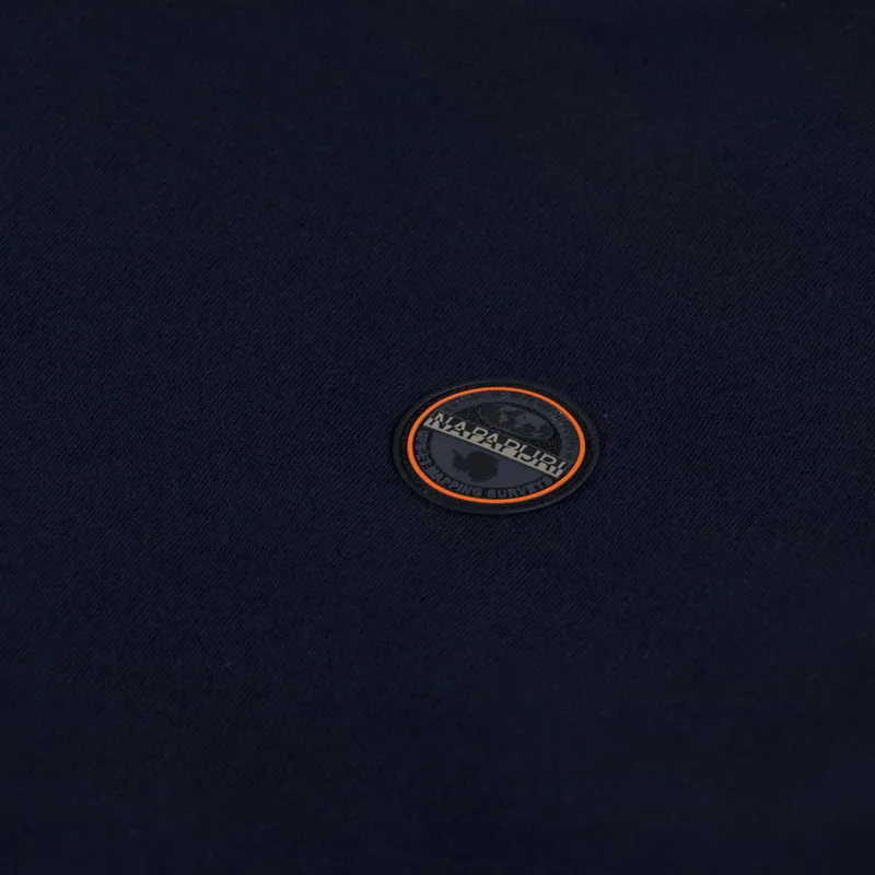 Napapijri Badge Sweatshirt Blue Marine-4