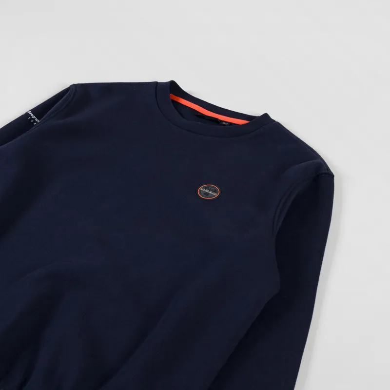 Napapijri Badge Sweatshirt Blue Marine-2