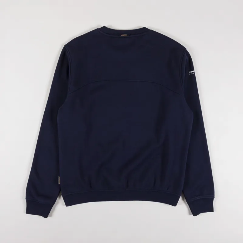 Napapijri Badge Sweatshirt Blue Marine-1